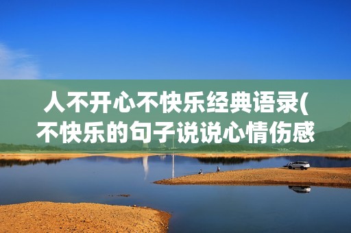 人不开心不快乐经典语录(不快乐的句子说说心情伤感)