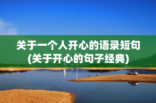 关于一个人开心的语录短句(关于开心的句子经典)